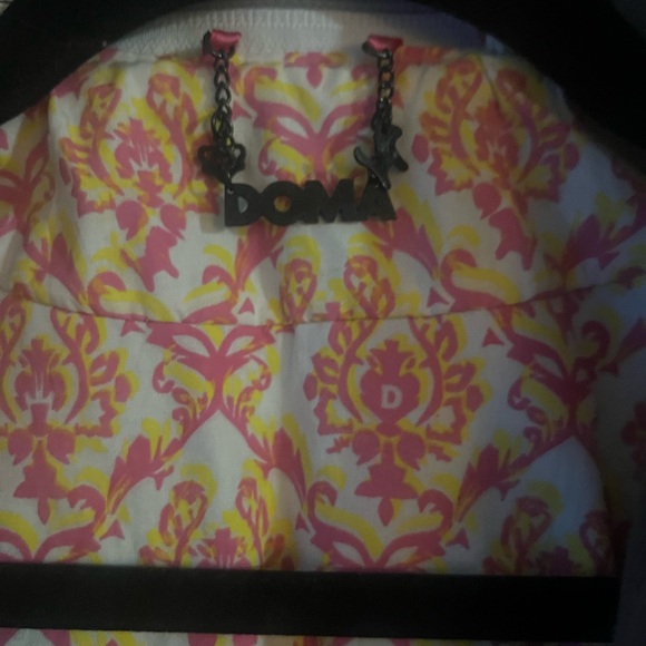 Doma Cream and Gray Leather Jacket - Picture 2 of 11